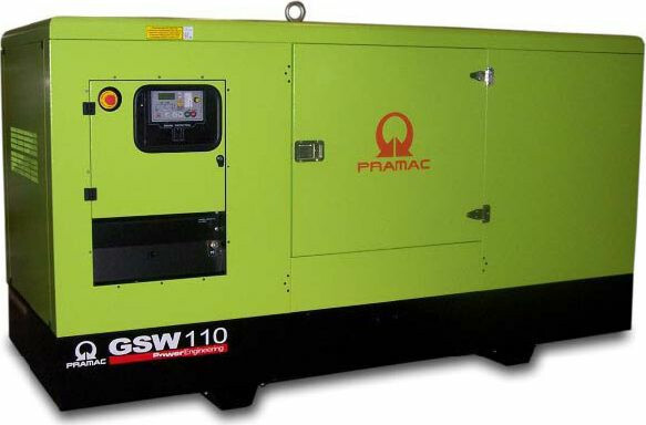 Generaattori PramacgSW110P MCP Täysin koteloitu 3-vaiheinen Diesel