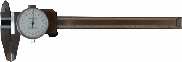 Työntömitta Hawk Duab mittarikellolla 0-150mm
