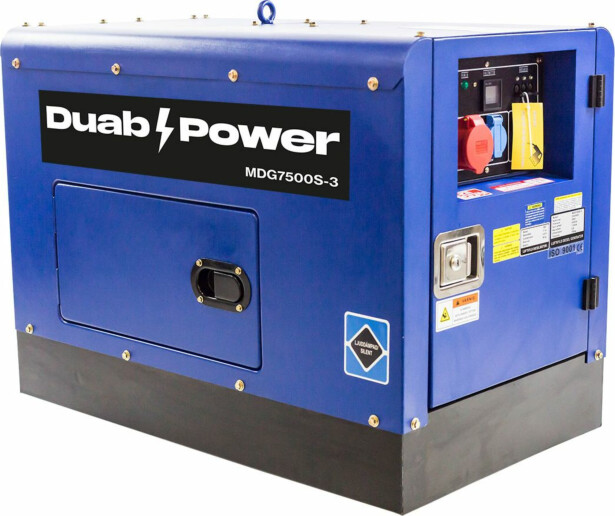 Aggregaatti Duab-Power MDG7500S-3 3-vaihe diesel hiljainen
