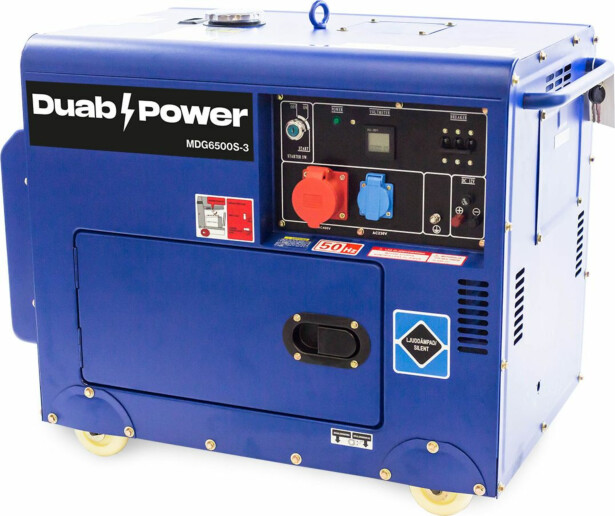 Aggregaatti Duab-Power MDG6500S-3 3-vaihe diesel hiljainen