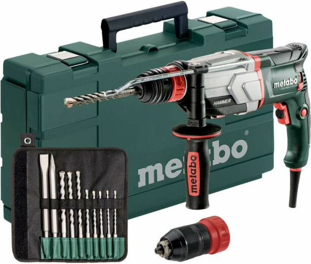 Poravasara Metabo UHE 2660-2 Quick Set SDS-plus sisältää pora-/meisselisarjan (10 osaa)