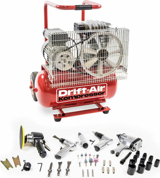 Kompressori Drift-Air E 300m 24 5 paineilmakonetta ja 45 lisävarustetta