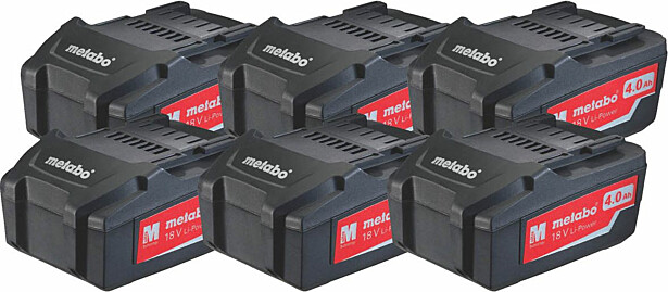Akkupaketti Metabo 18V 6x4,0 Ah Li-Power