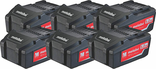Akkupaketti Metabo 18V 6x5.2 Ah Li-Power