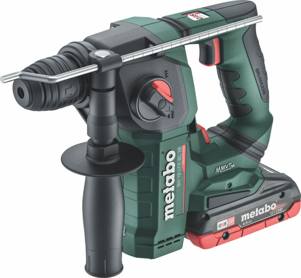 Poravasara Metabo BH 18 LTX BL 16 18V 2x4,0 Ah akuilla ja laturilla ASC 55