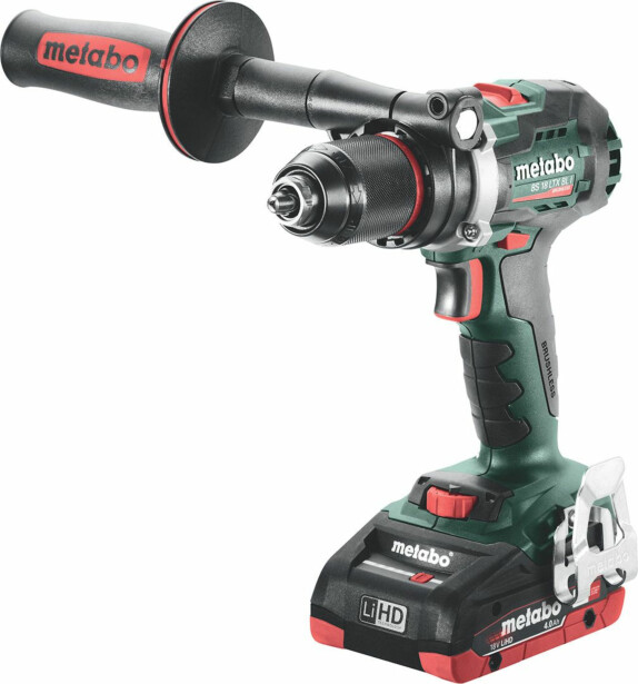 Akkuporakone Metabo BS 18 LTX BL I 18V 2x4,0Ah akulla ja laturilla ASC 55 ''AIR COOLED''