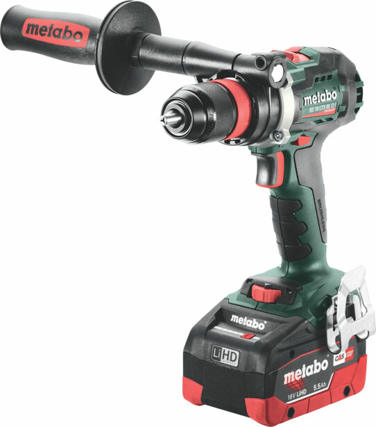 Akkuporakone Metabo BS 18 LTX BL Q I 18V 2x5.5Ah akulla ja laturilla ASC 145