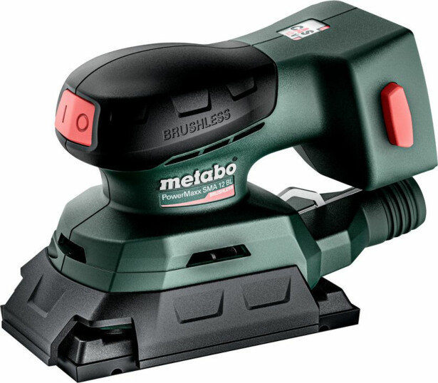Tasohiomakone Metabo PowerMaxx SRA 12V BL setti hiomalaikoilla ilman akkua ja laturia