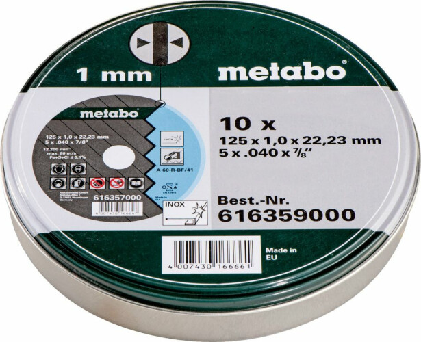 Katkaisulaikka Metabo metalli/INOX 10kpl