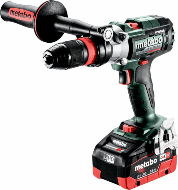 Akkuiskuporakone Metabo SB 18 LTX-3 BL Q I Metal sisältää 2x5.5 Ah akkuja ja laturin