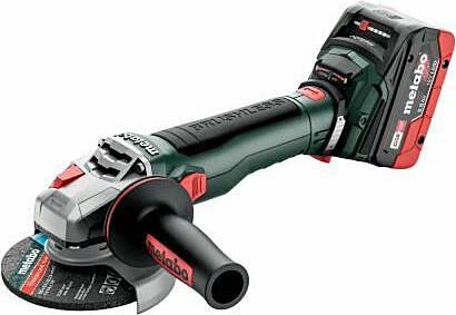Akkukulmahiomakone Metabo WB 18 LT BL 11-125 Quick sisältää 2x5.5Ah akut ja laturin
