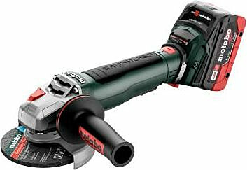 Akkukulmahiomakone Metabo WPB 18 LT BL 11-125 Quick sisältää 2x5.5Ah akut ja laturin
