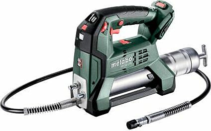Rasvaruisku Metabo FP 18 LTX ilman akkua ja laturia pakkauksessa