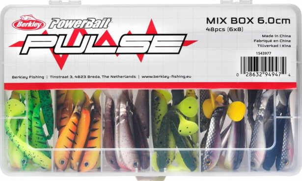 Viehesarja Berkley Pulse Shad MixBox 6cm 48kpl