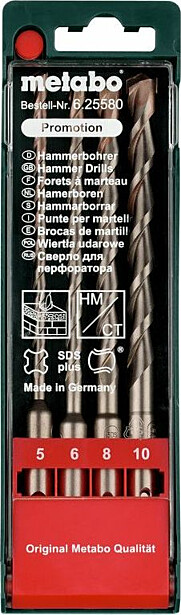 Porasarja Metabo SDS Plus kasetti Ø5/6/8/10mm 4 osaa