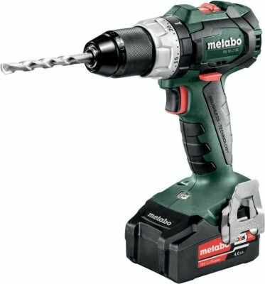 Akkuporakone/ruuvinväännin Metabo BS 18 LT BL 18V sisältää 2x4,0Ah akut ja laturin