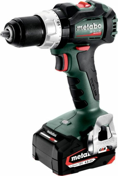 Akkuiskuporakone Metabo SB 18 18V sisältää 2x4,0Ah akut laturin ja metaBOXin