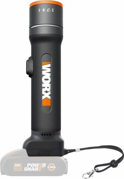 Käsivalaisin Worx WX027.9 20V kääntyvä pää ilman akkua ja laturia 600 lumenia