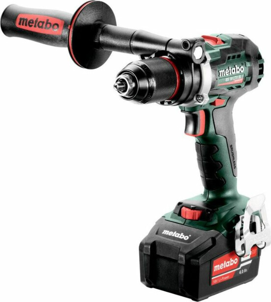 Akkuporakone/ruuvinväännin Metabo BS 18 LTX BL I 18V sisältää 2x4,0Ah akut ja laturin