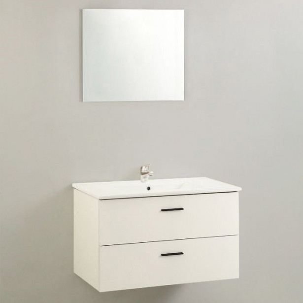 Kylpyhuonekalustesarja Harma Integro, 80x46x45 cm, valkoinen