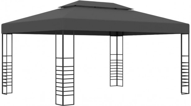 Huvimaja fineprice 3x4 m antrasiitti_1