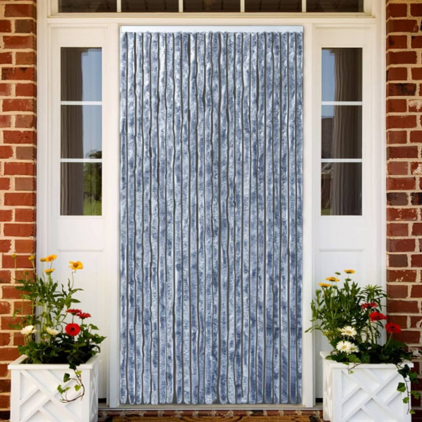 Hyönteisverho hopea 90x220 cm chenille_1