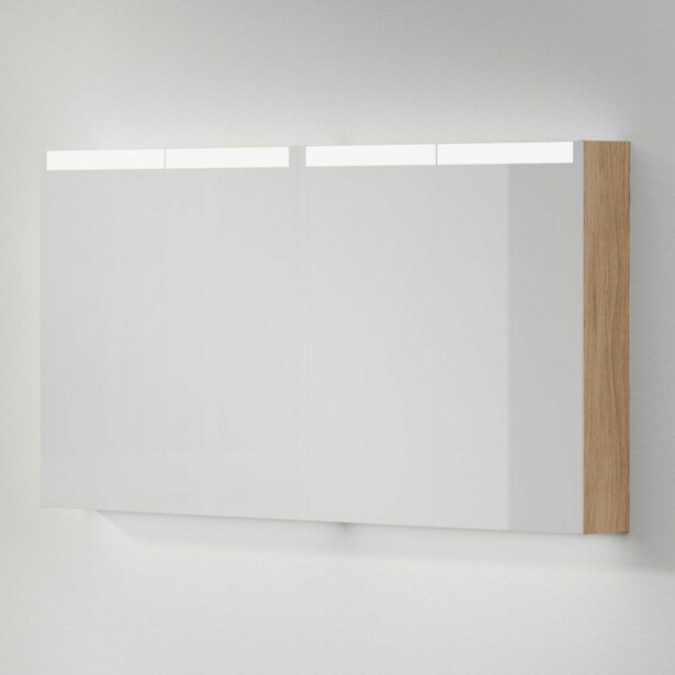 Peilikaappi INR Stage Plus 140, Natural Oak, 2 ovea, pistorasia