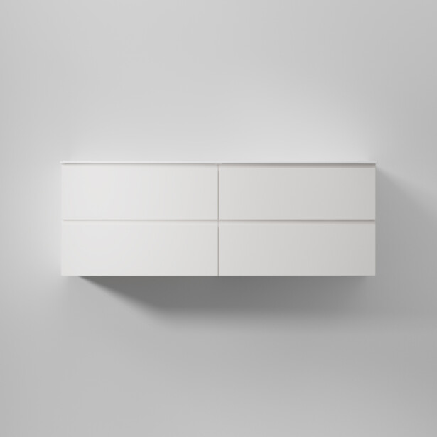 Allaskaappi INR Core Grip 140 D, 1400x454mm, Pure White
