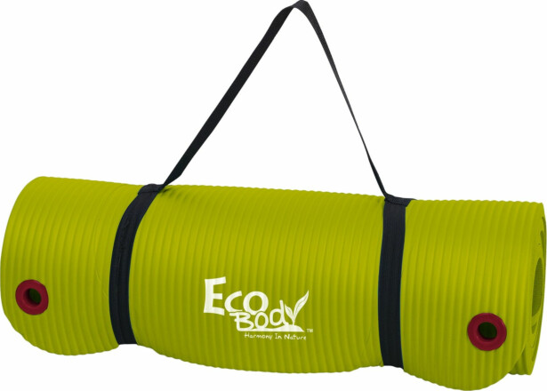 Jumppamatto Eco Body 1.5x60x180cm, lime