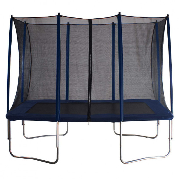 Trampoliini React 163x216cm suorakaide turvaverkolla