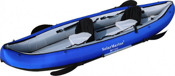 Ilmatäytteinen kanootti Solar Marine Pro 2 henkilöä