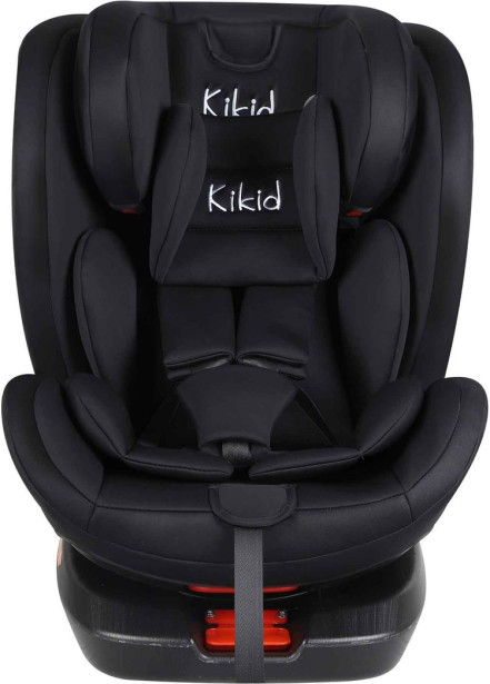 Turvaistuin & turvakaukalo Kikid Black Edition, Isofix, 0-36kg, musta