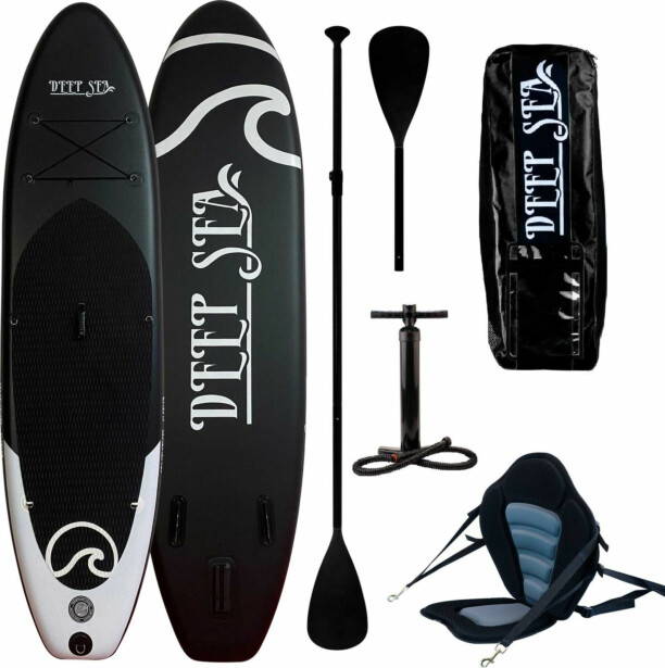 SUP-lautasetti Deep Sea Kayak Pro 300cm musta