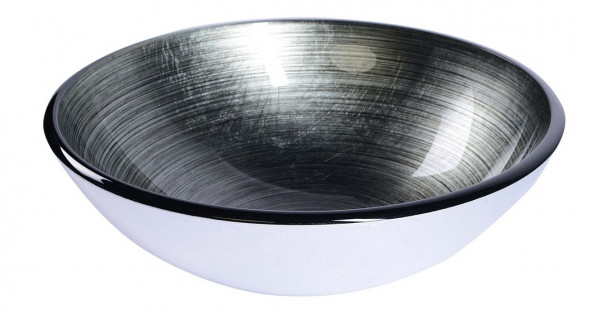 Lasiallas Interia Damar, pöytätasolle, metallinhohtoinen harmaa, 420 X 420 X 140 mm