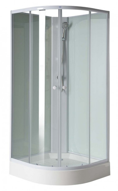 Suihkukaappi Interia RSC-YB93, 90 x 90 x 206 cm, kirkas lasi