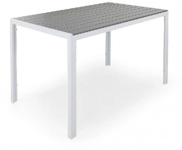 Ruokapöytä Tunis, 150cm, 4-istuttava, harmaa