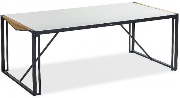 Ruokapöytä Östermalm, 200cm, 6-istuttava, valkoinen