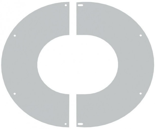 Sisäkaton peitelevy Jeremias, RST, 0-15 astetta, Ø180 mm