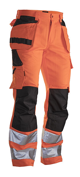 Reisitaskuhousut Jobman 2377 Hi-Vis, oranssi/musta
