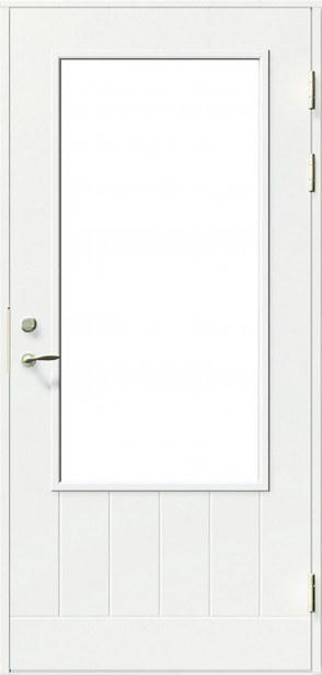 Parvekeovi Swedoor Balcony PO1894 W16, 9x21, valkoinen, kirkas lasi