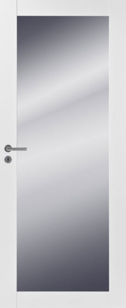 Väliovi peililasilla Swedoor Purity 301M, 8-9x21, valkoinen