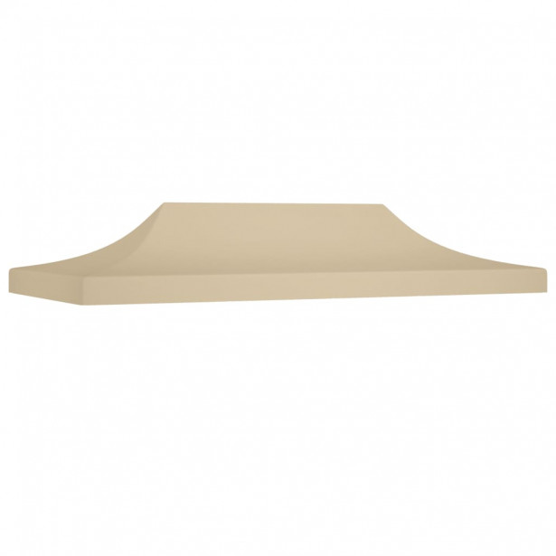 Juhlateltan katto 6x3 m beige 270 g neliömetri