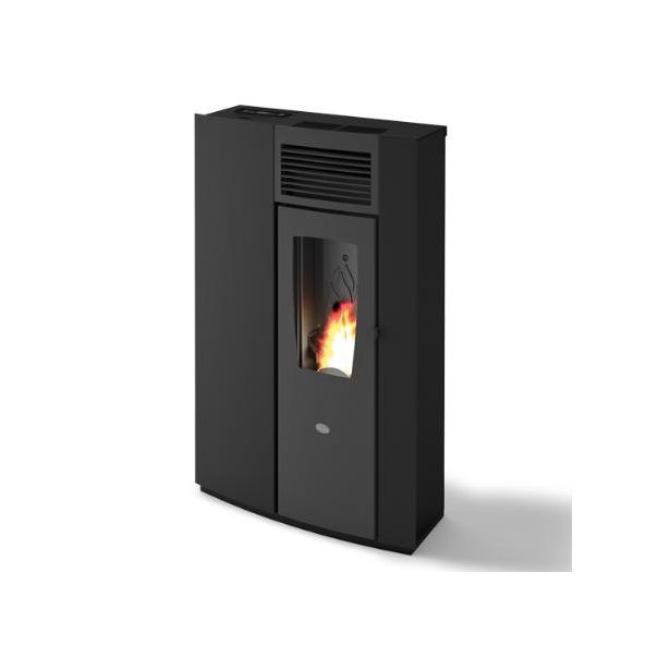 Pellettitakka Eva Calòr Perla 6.5kW, musta
