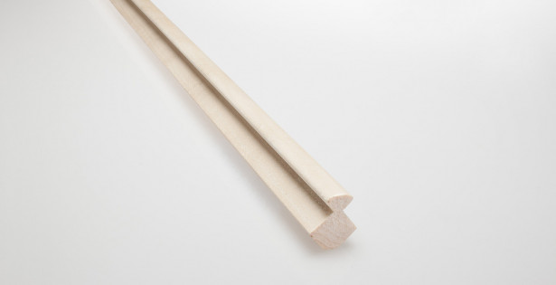 Nurkkalista Karava, 27x27/15x2100mm, haapa