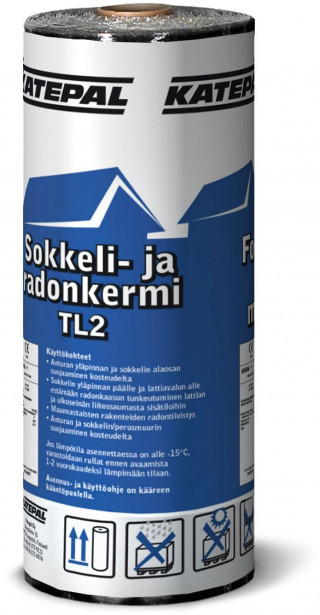 Sokkelikermi/radonkermi Katepal, TL2, 0.5x10m