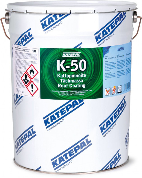 Kattopinnoite Katepal K-50, musta, 20l