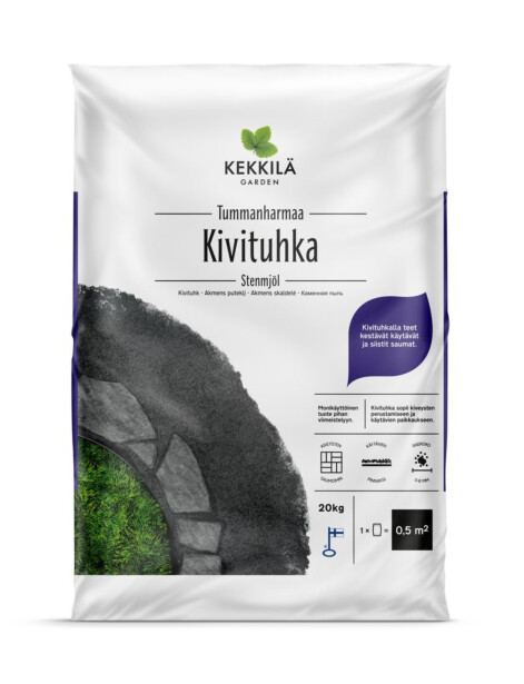 Kivituhka Kekkilä, 56 säkkiä x 20 kg/lava, eri värejä