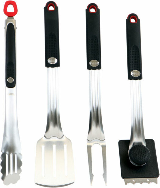 Grillivälinesetti Kobe Premium BBQ, 4-osainen, ruostumaton teräs