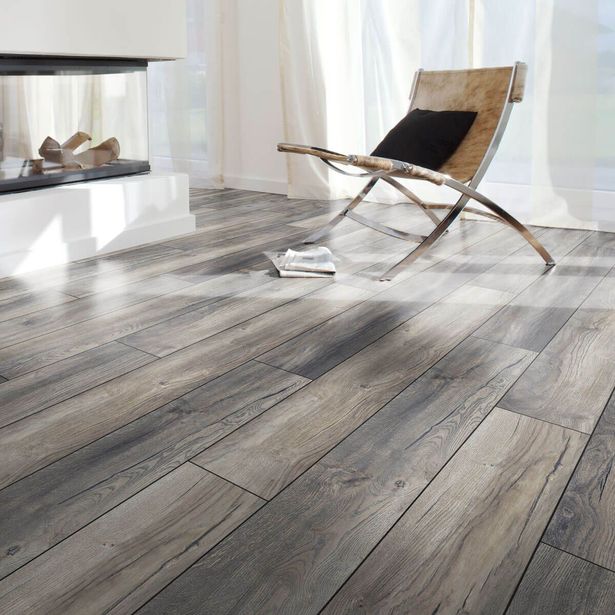 Laminaatti Kronotex Amazone, 3572 Harbour Oak Grey, ruskeanharmaa