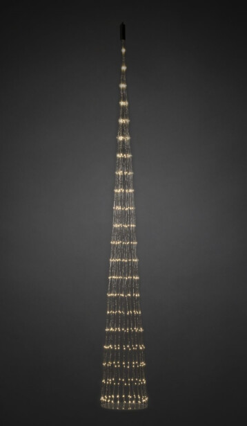 Valopyramidi Konstsmide, IP20, ripustettava, 572 x LED, 2m, lämpimänvalkoinen